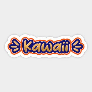 Kawaii colorful design Sticker